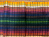 Guatemalan hand woven soft cotton scarf.  Approximately 12” x 53”