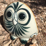 Ken Edwards Pottery Round Face Medium Owl Sculpture (KE.E61)